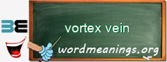WordMeaning blackboard for vortex vein